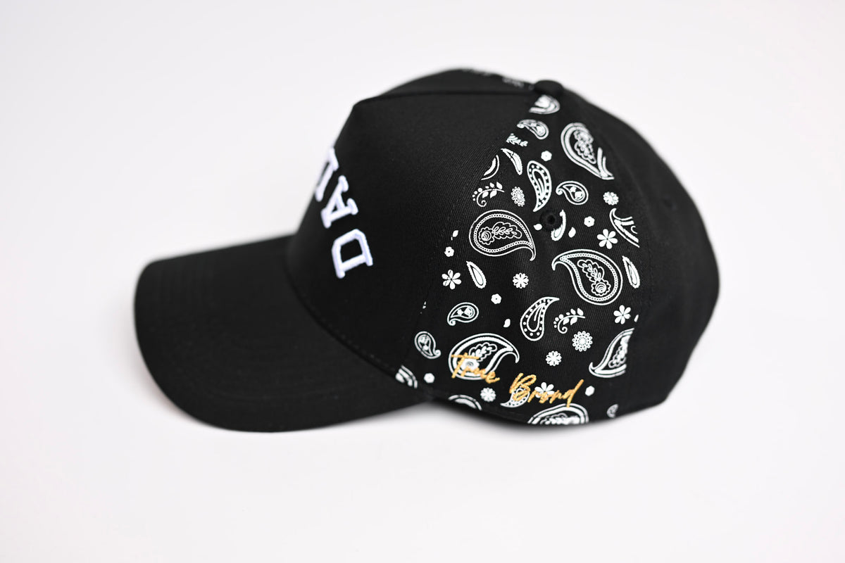 Precurved Classic Dallas snapback - BLACK w/ Red – True Brvnd