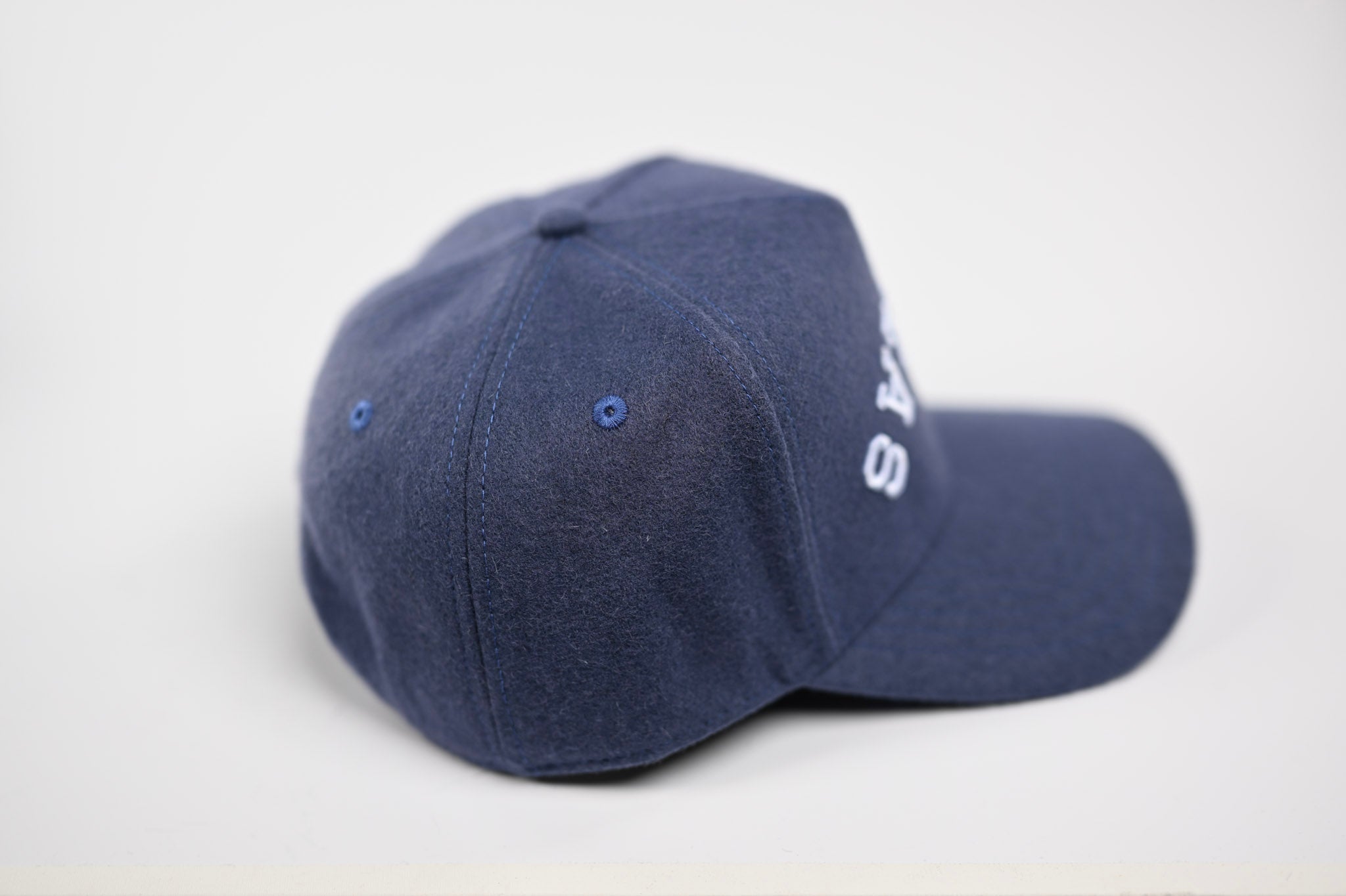 Melton Wool snapback - NAVY