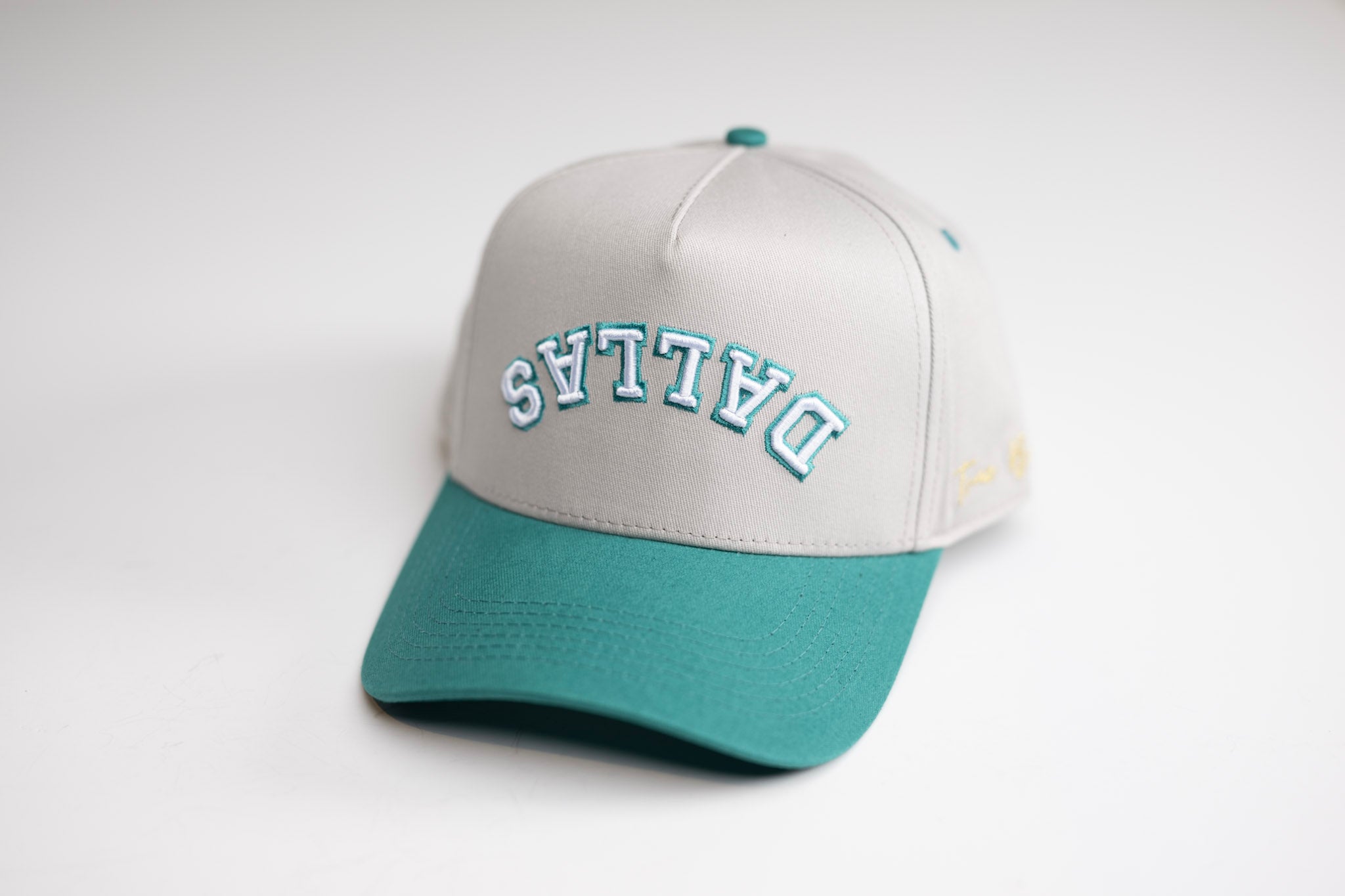 Precurved Dallas snapback - TEAL / LITE GRAY