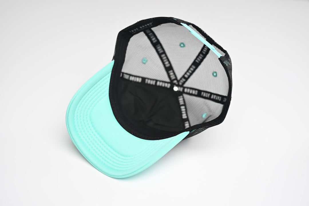 Trucker USD snapback - CYAN / BLACK TRUCKER