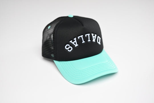 Trucker USD snapback - CYAN / BLACK TRUCKER