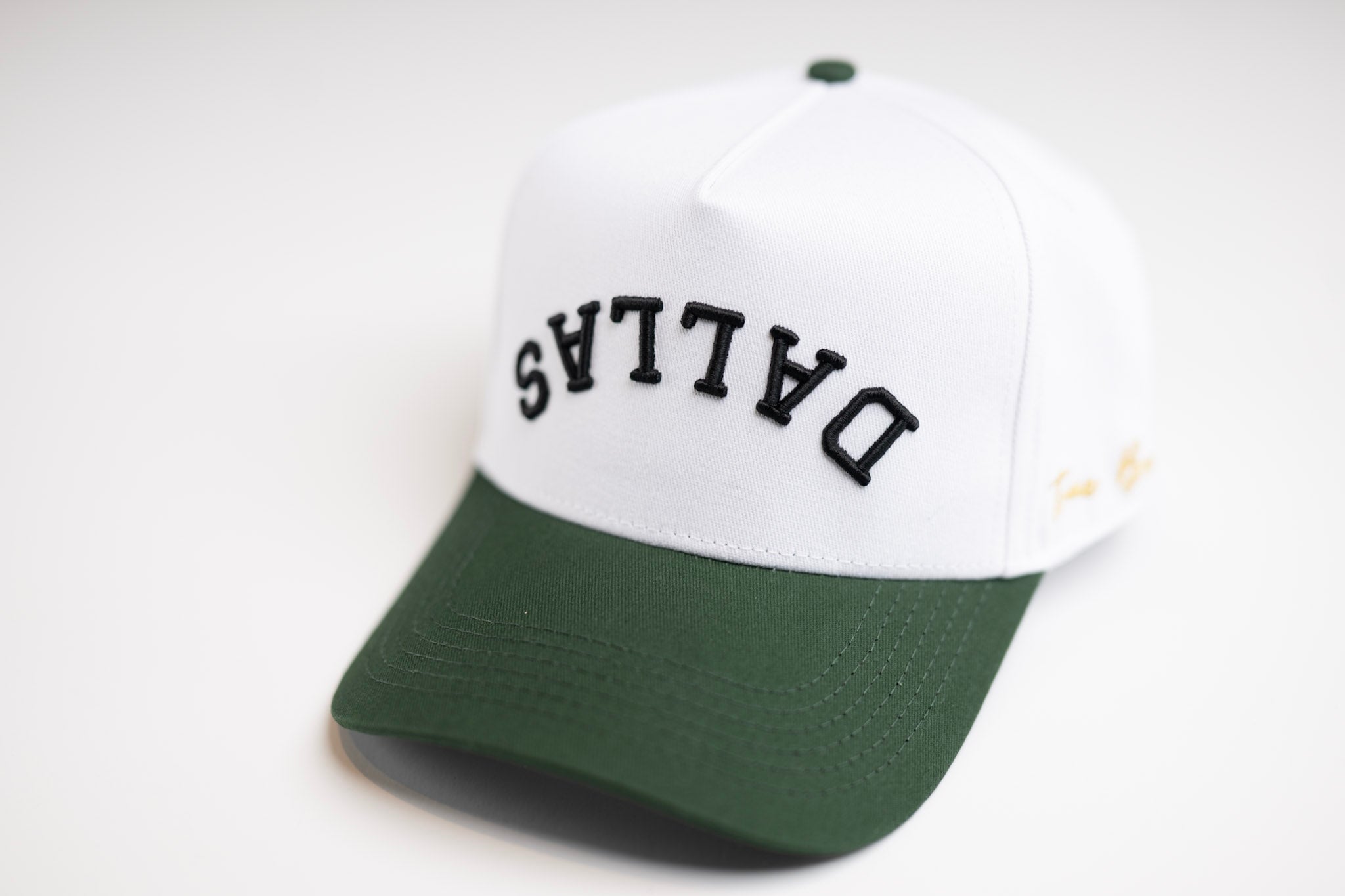 Precurved Dallas snapback - FOREST GREEN / WHITE