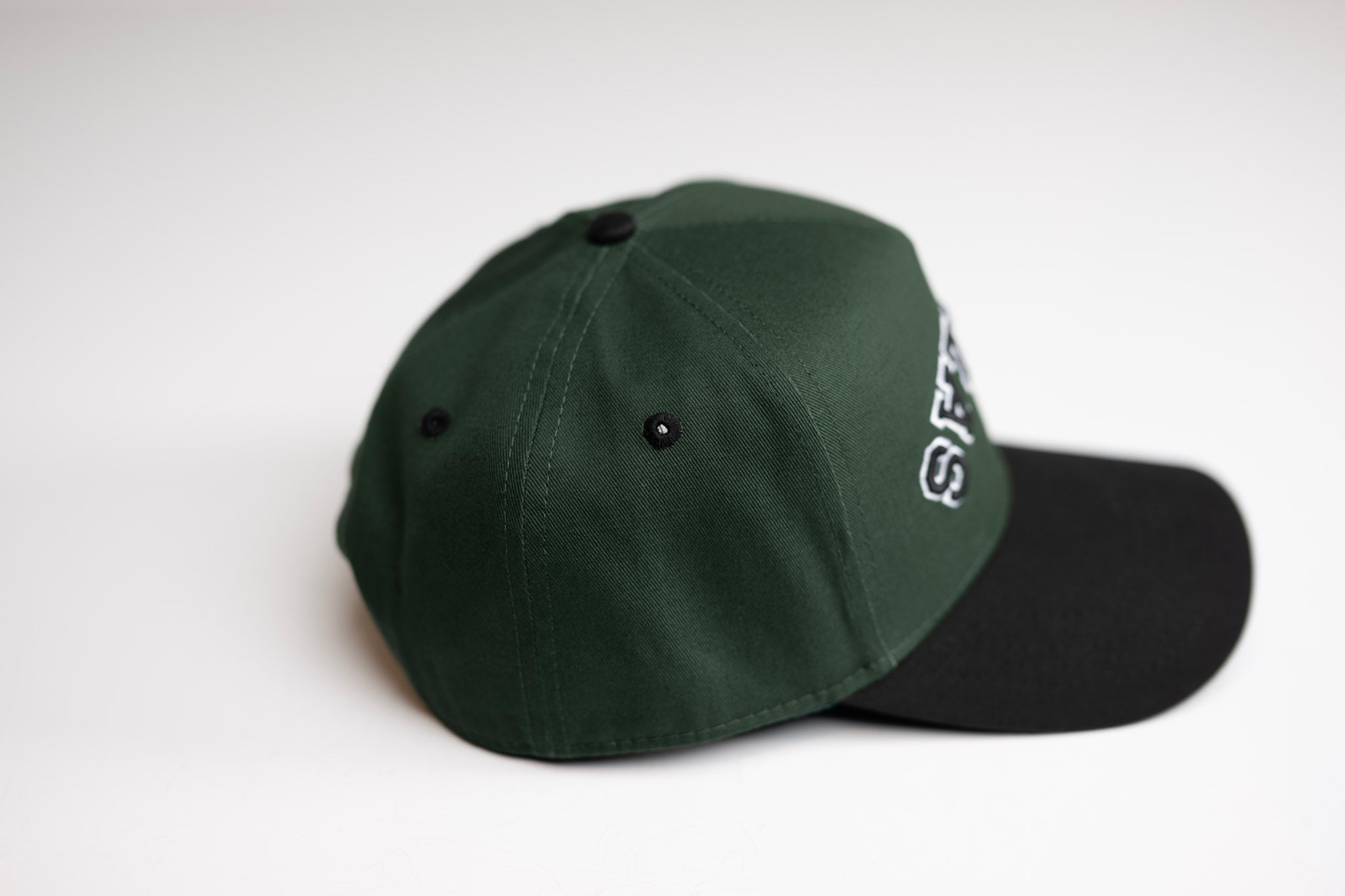 Precurved Dallas snapback - BLACK / FOREST GREEN