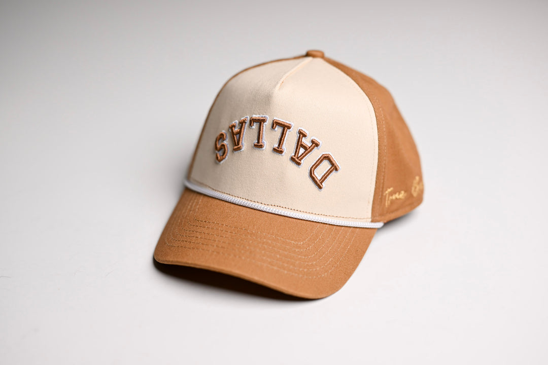 KIDS snapback - CAMEL / OFFWHITE