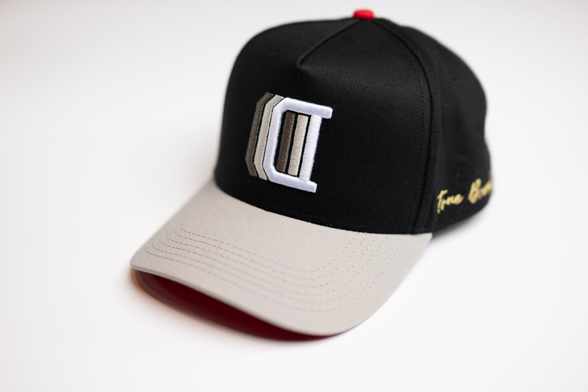 Inline D snapback - GRAY / BLACK reimagined