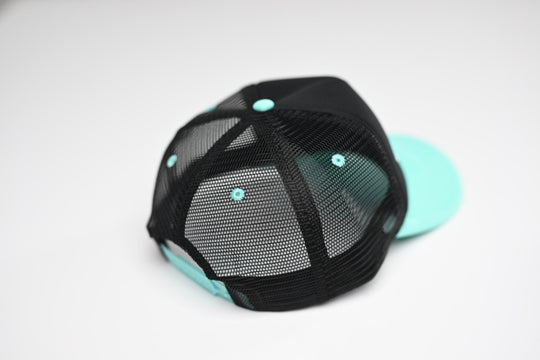 Trucker USD snapback - CYAN / BLACK TRUCKER