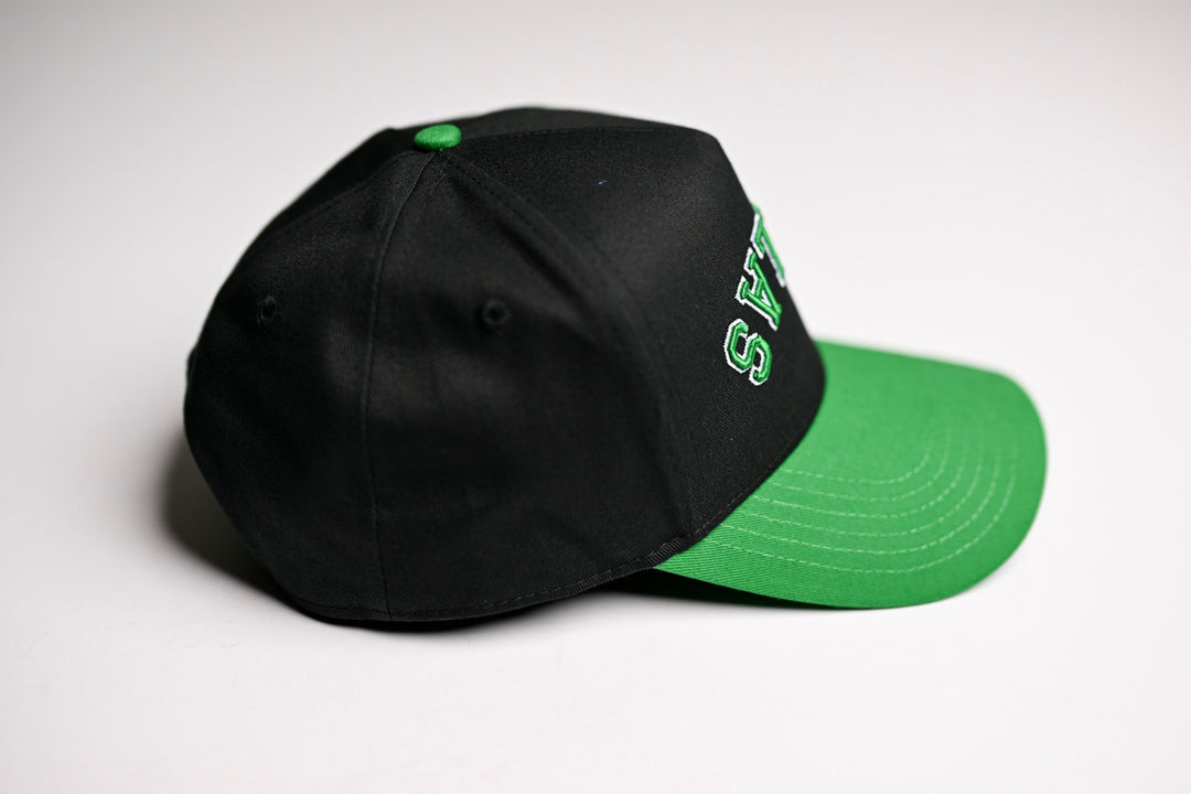 Precurved Dallas snapback - VICTORY GREEN / BLACK