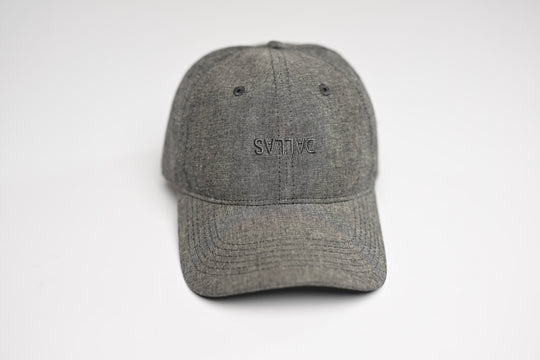 Denim Cotton Dad Hat - BLACK HEATHER