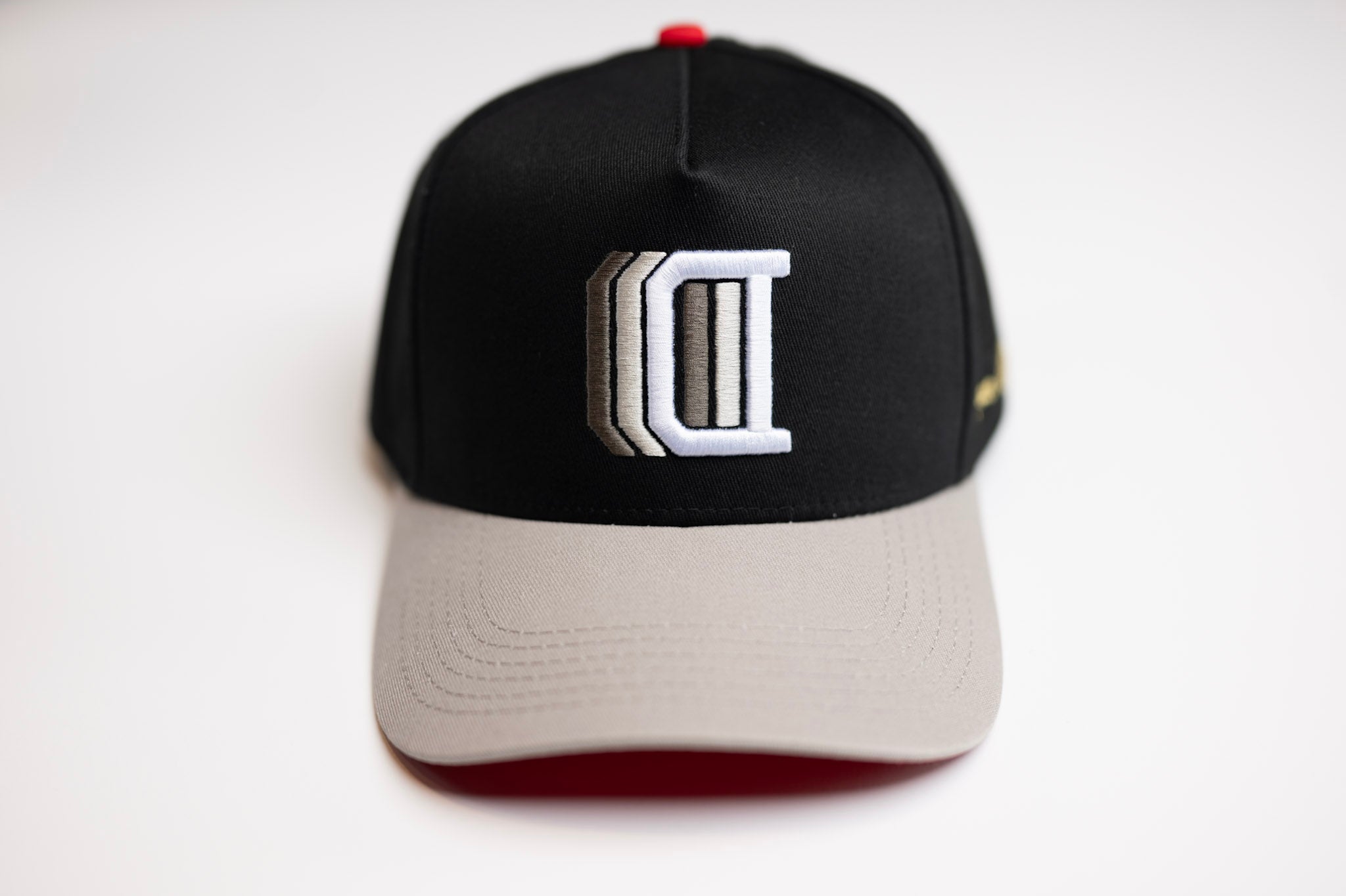 Inline D snapback - GRAY / BLACK reimagined