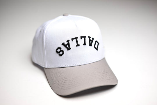 Precurved Dallas snapback -  GRAY / WHITE