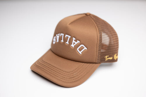 Bearded Man - Brown Snapback Cap - Logo Light Brown Snapback @ Hatstore