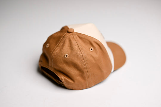 KIDS snapback - CAMEL / OFFWHITE