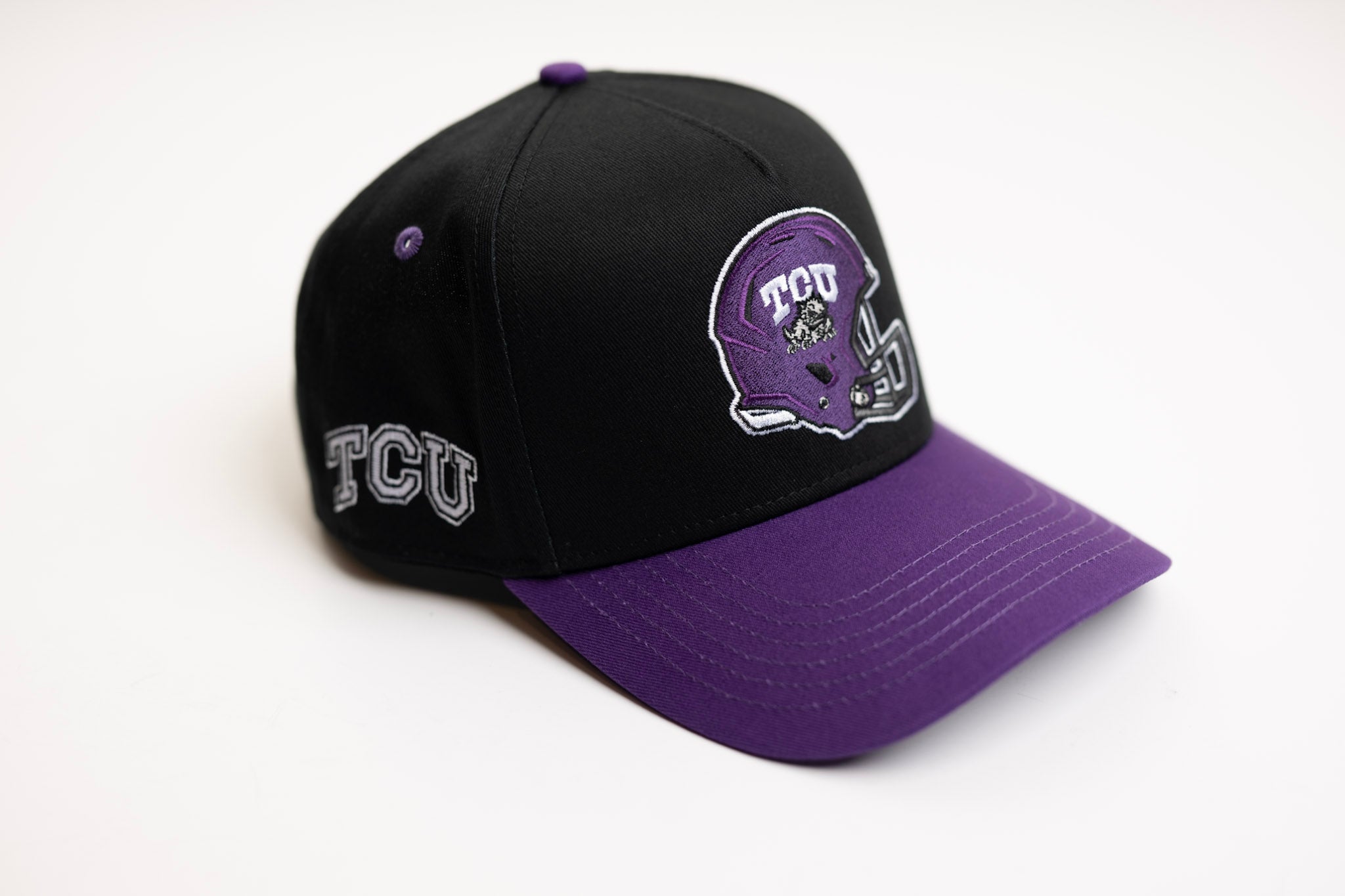 TCU x TRUE BRVND - PURPLE / BLACK HELMET