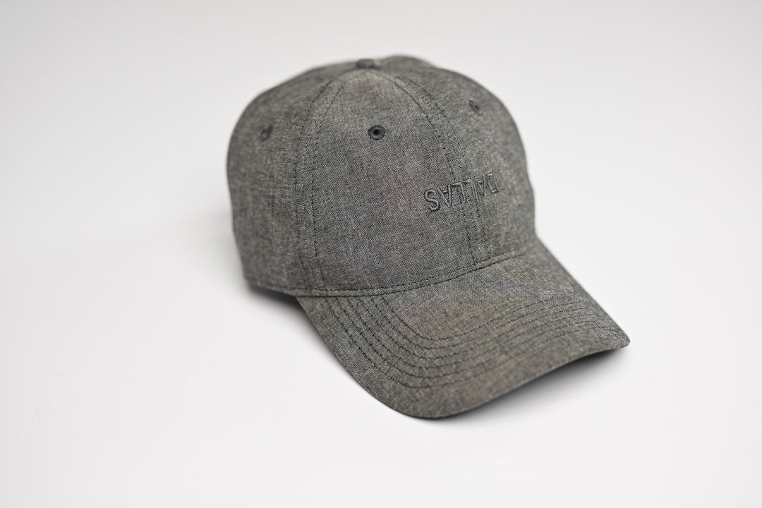 Denim Cotton Dad Hat - BLACK HEATHER