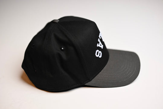 Precurved Dallas snapback -  CHARCOAL / BLACK