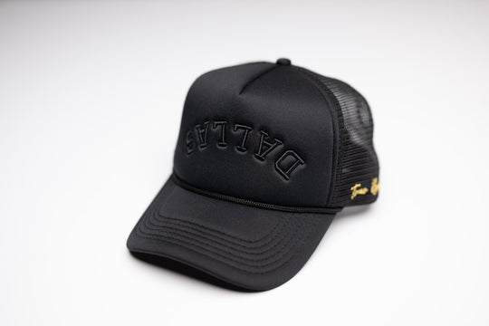 Trucker USD snapback - BLACK / BLACK