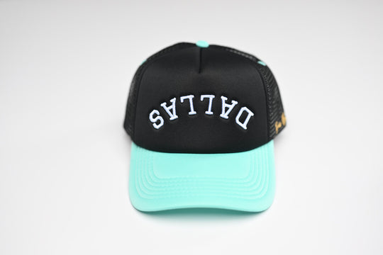 Trucker USD snapback - CYAN / BLACK TRUCKER