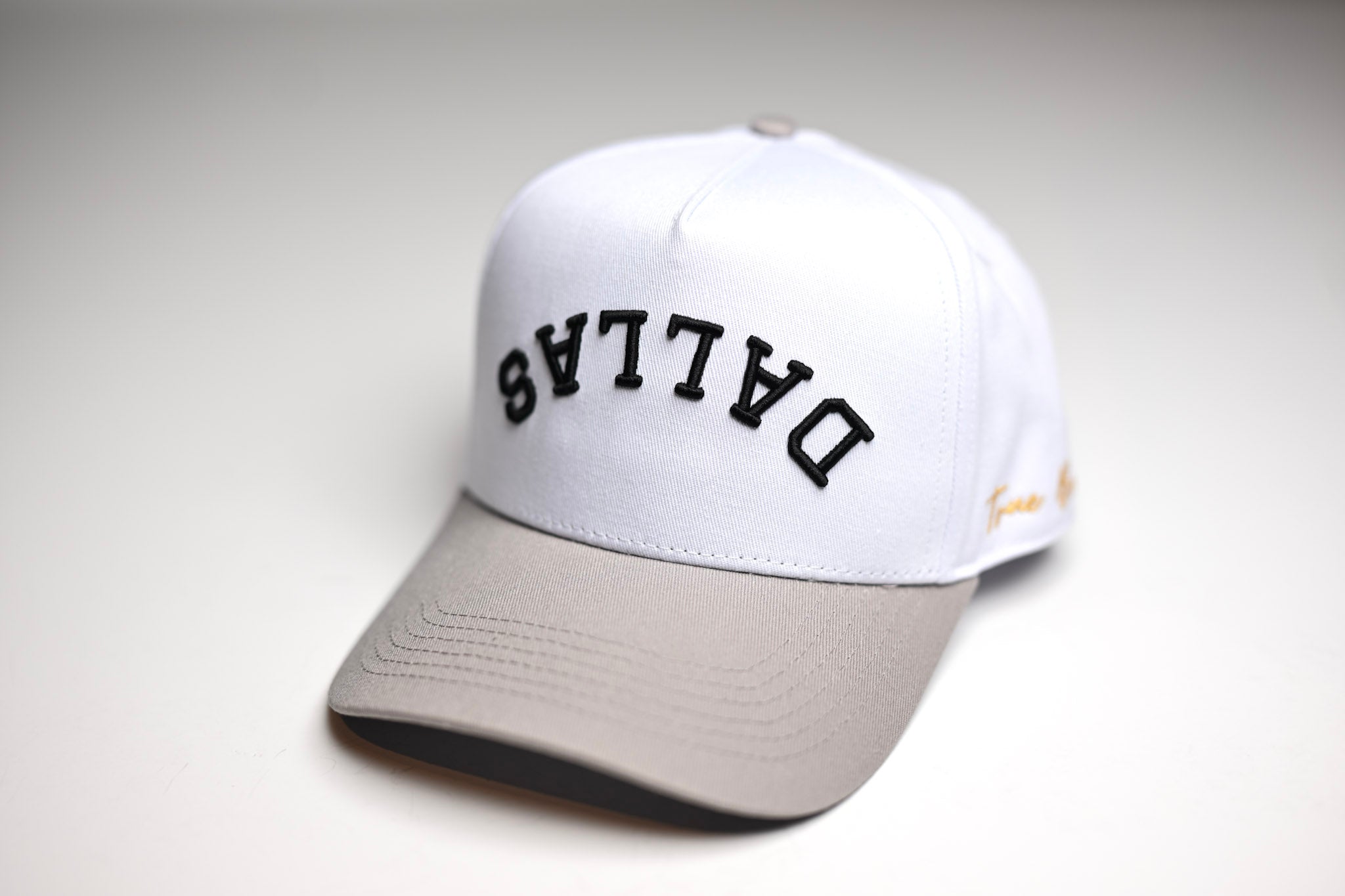 Precurved Dallas snapback -  GRAY / WHITE