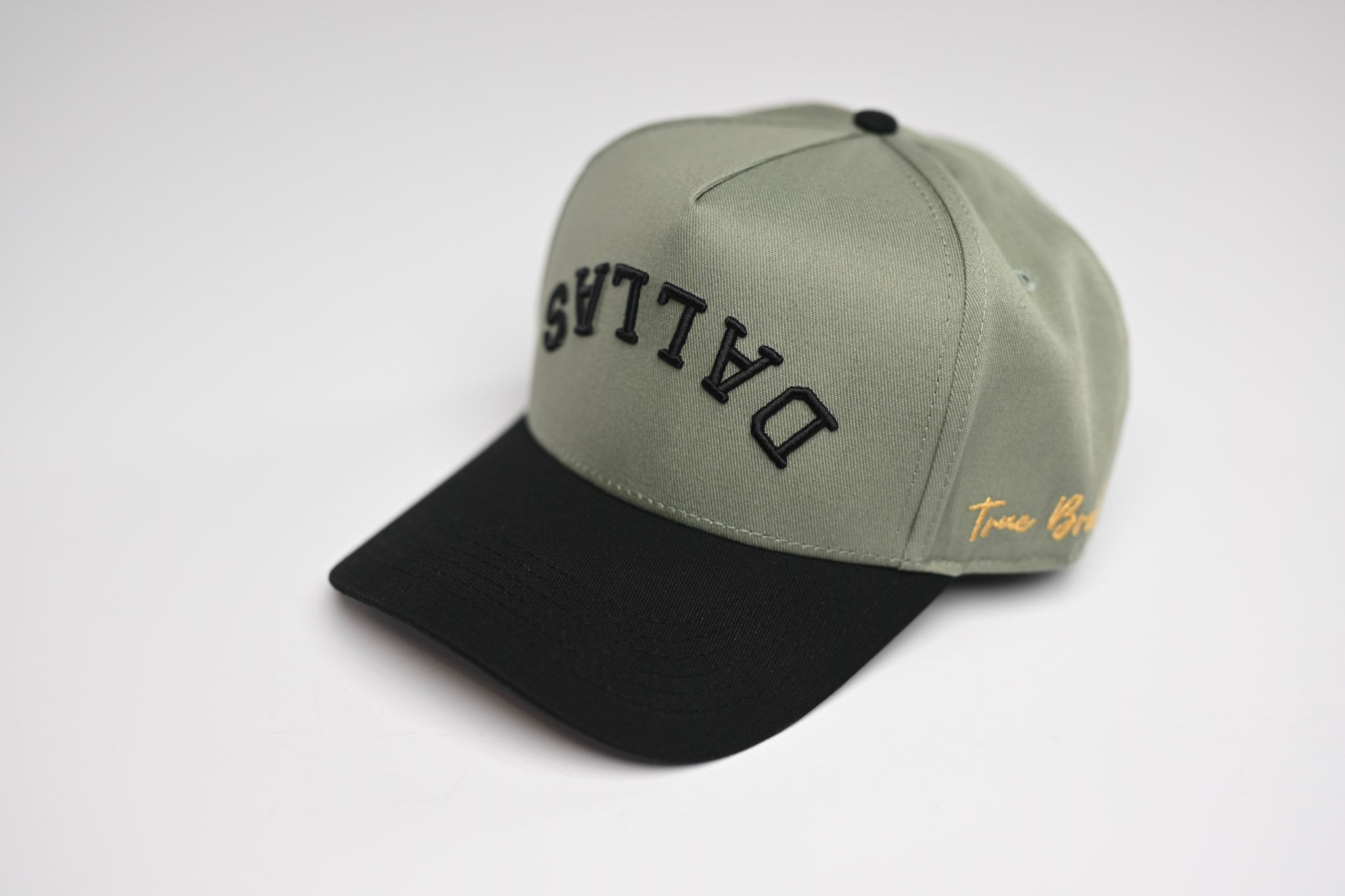 Precurved Dallas snapback - BLACK / SAGE