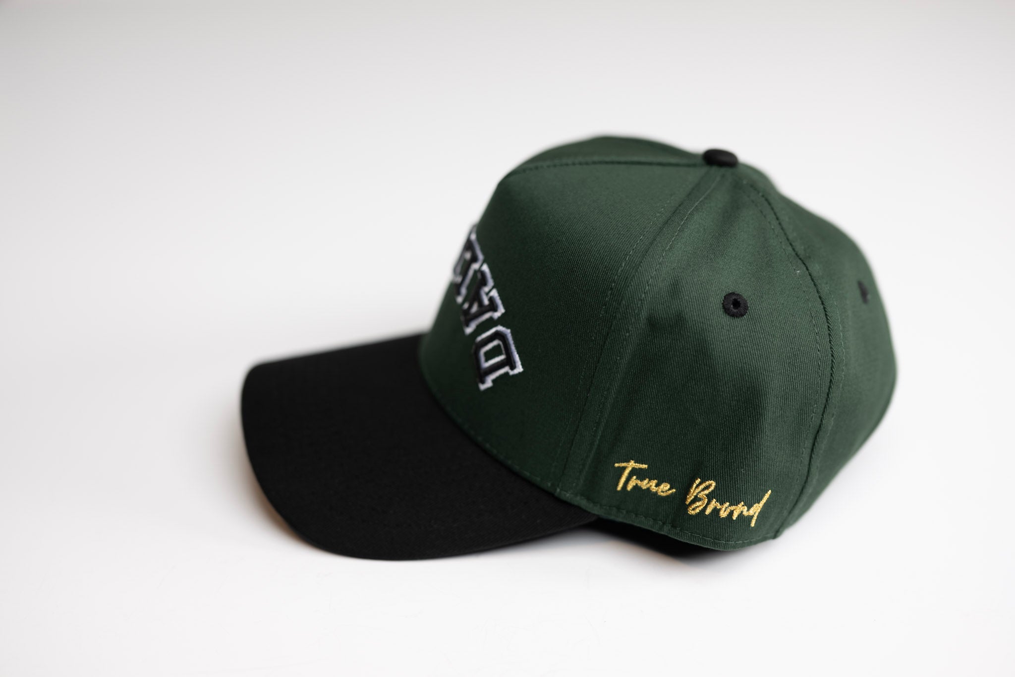 Precurved Dallas snapback - BLACK / FOREST GREEN