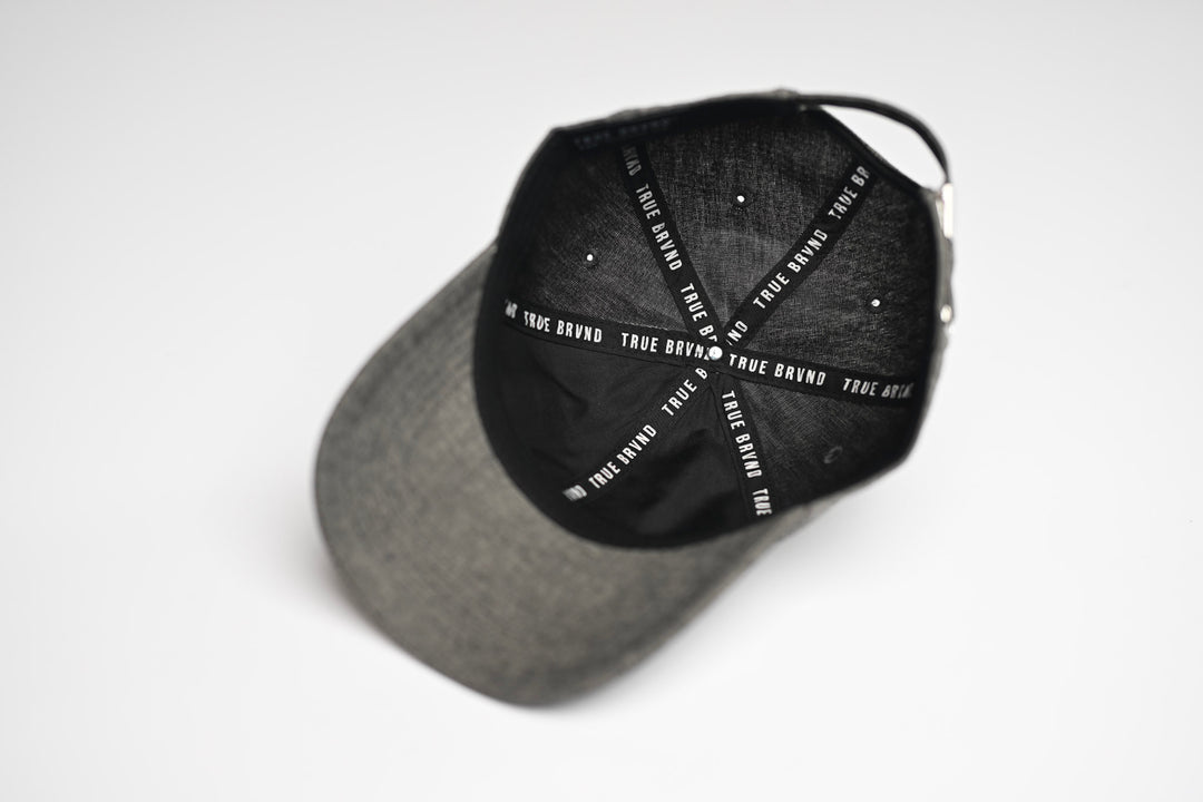 Denim Cotton Dad Hat - BLACK HEATHER