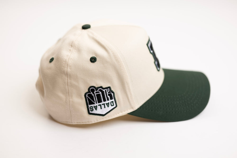 TRUE D HAT - FOREST GREEN / OFFWHITE
