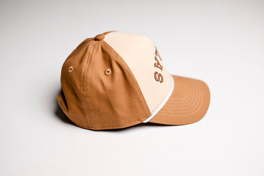 KIDS snapback - CAMEL / OFFWHITE