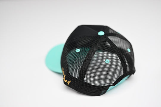 Trucker USD snapback - CYAN / BLACK TRUCKER