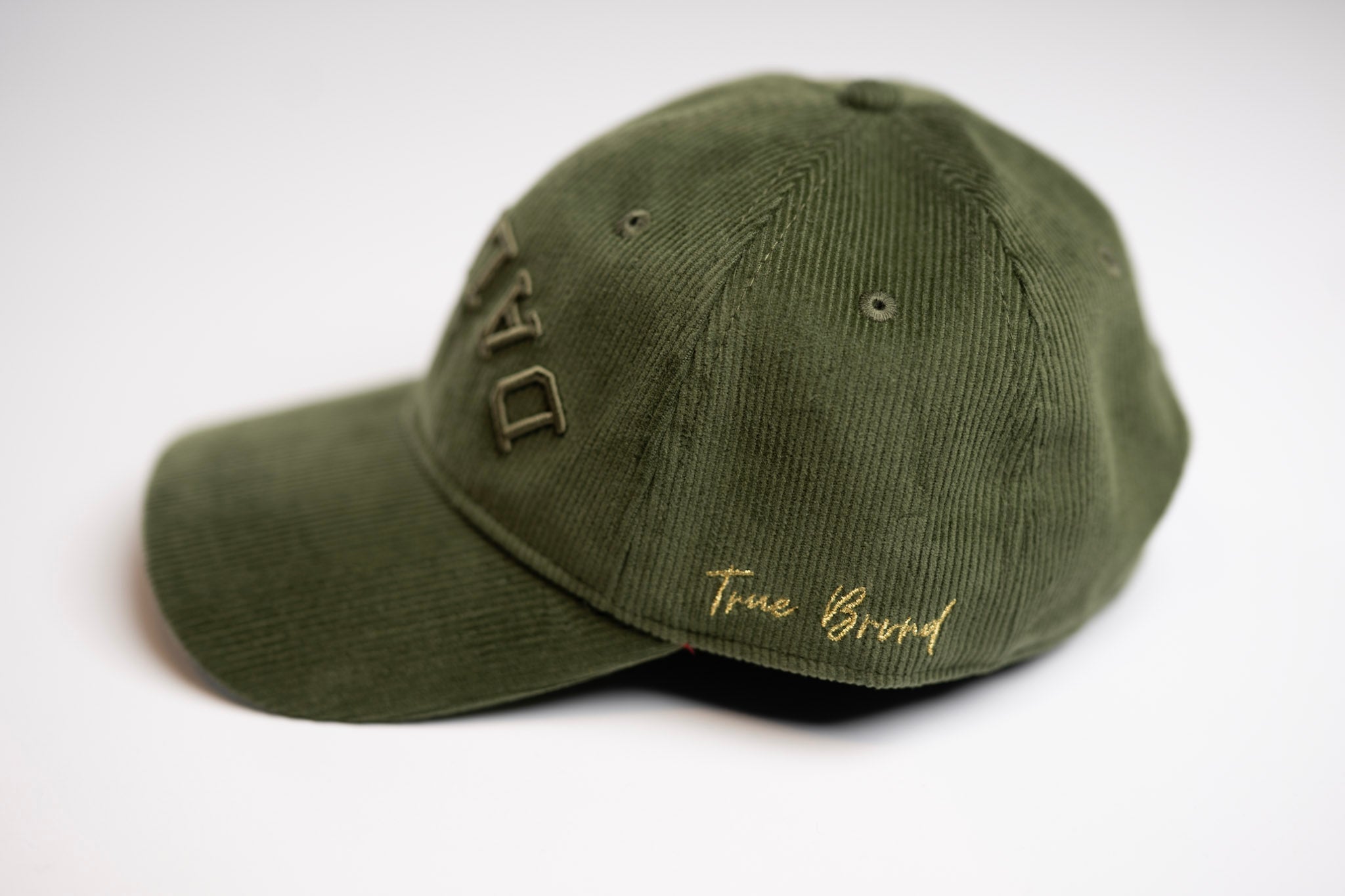 Dad Hat Corduroy - OLIVE tonal