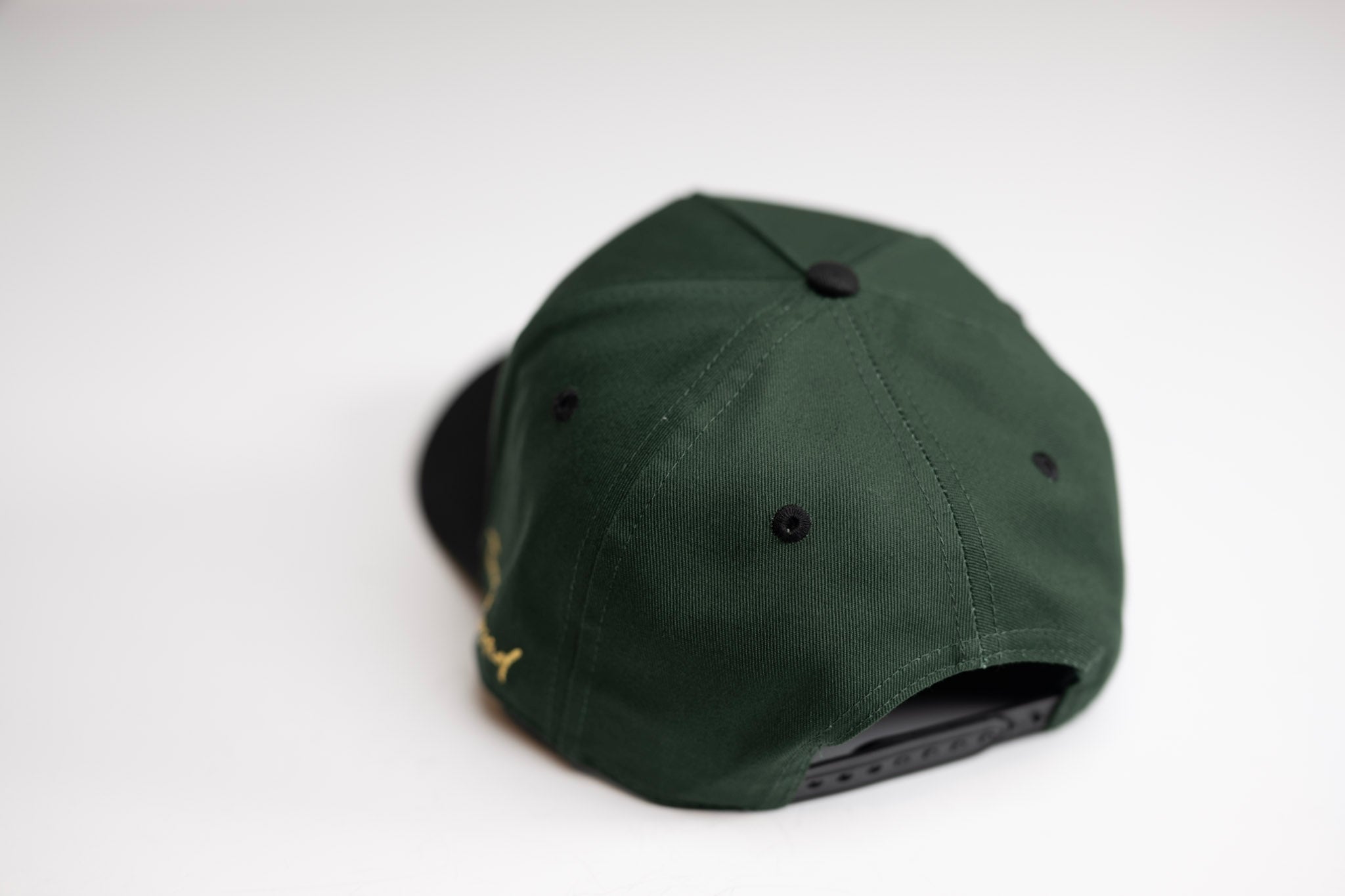 Precurved Dallas snapback - BLACK / FOREST GREEN