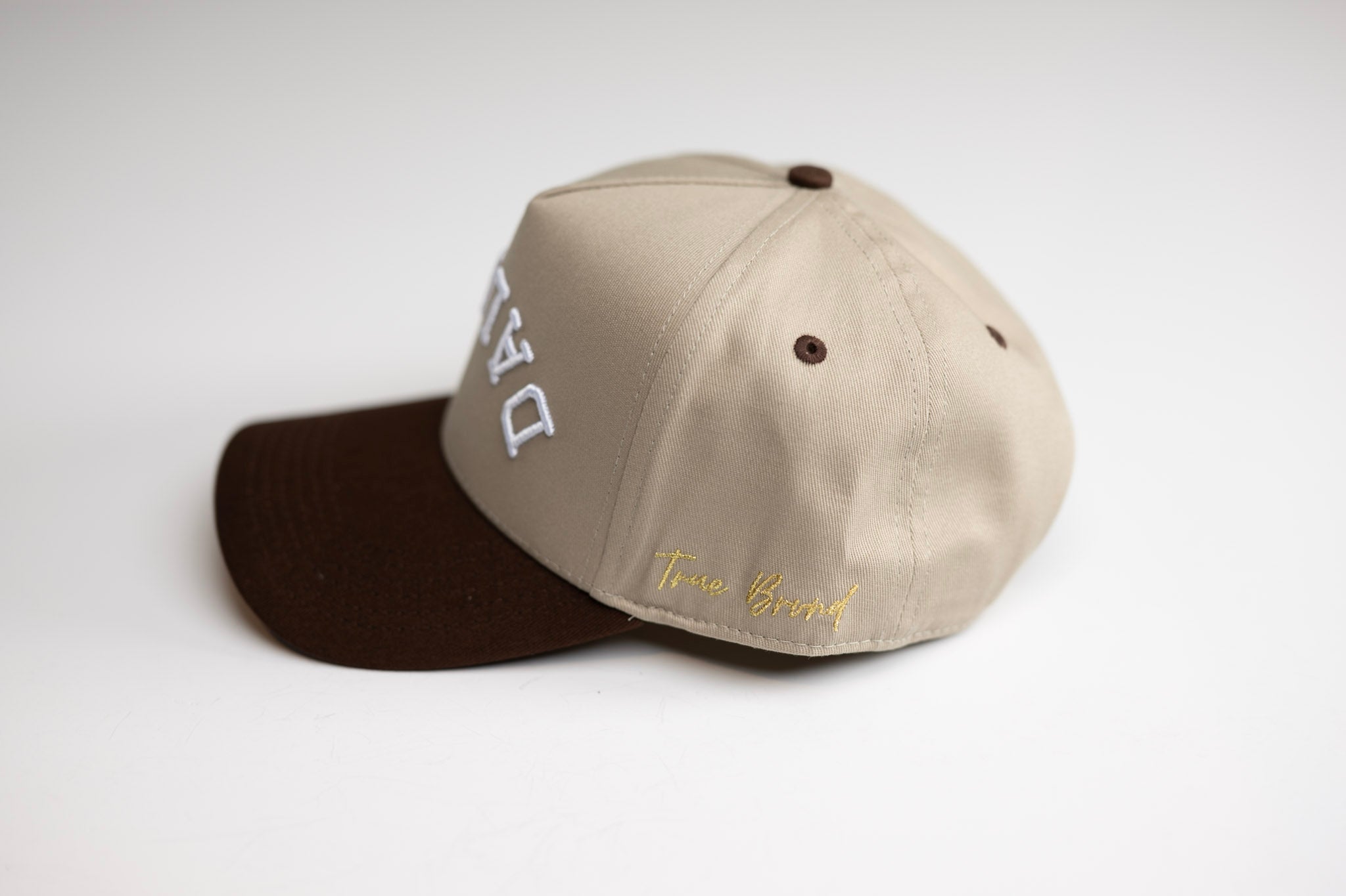 Precurved Dallas snapback - DARK BROWN / KHAKI