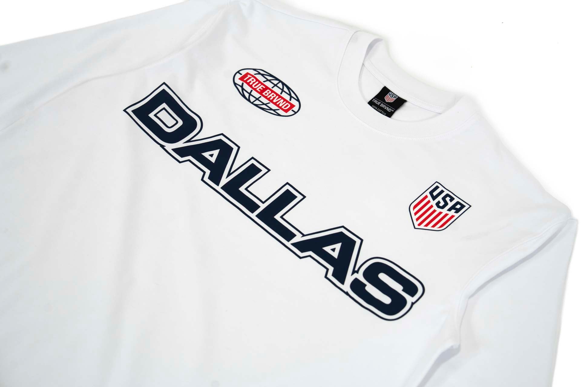 True Brvnd™ x USMNT - Dallas (WHITE) (Long Sleeve)