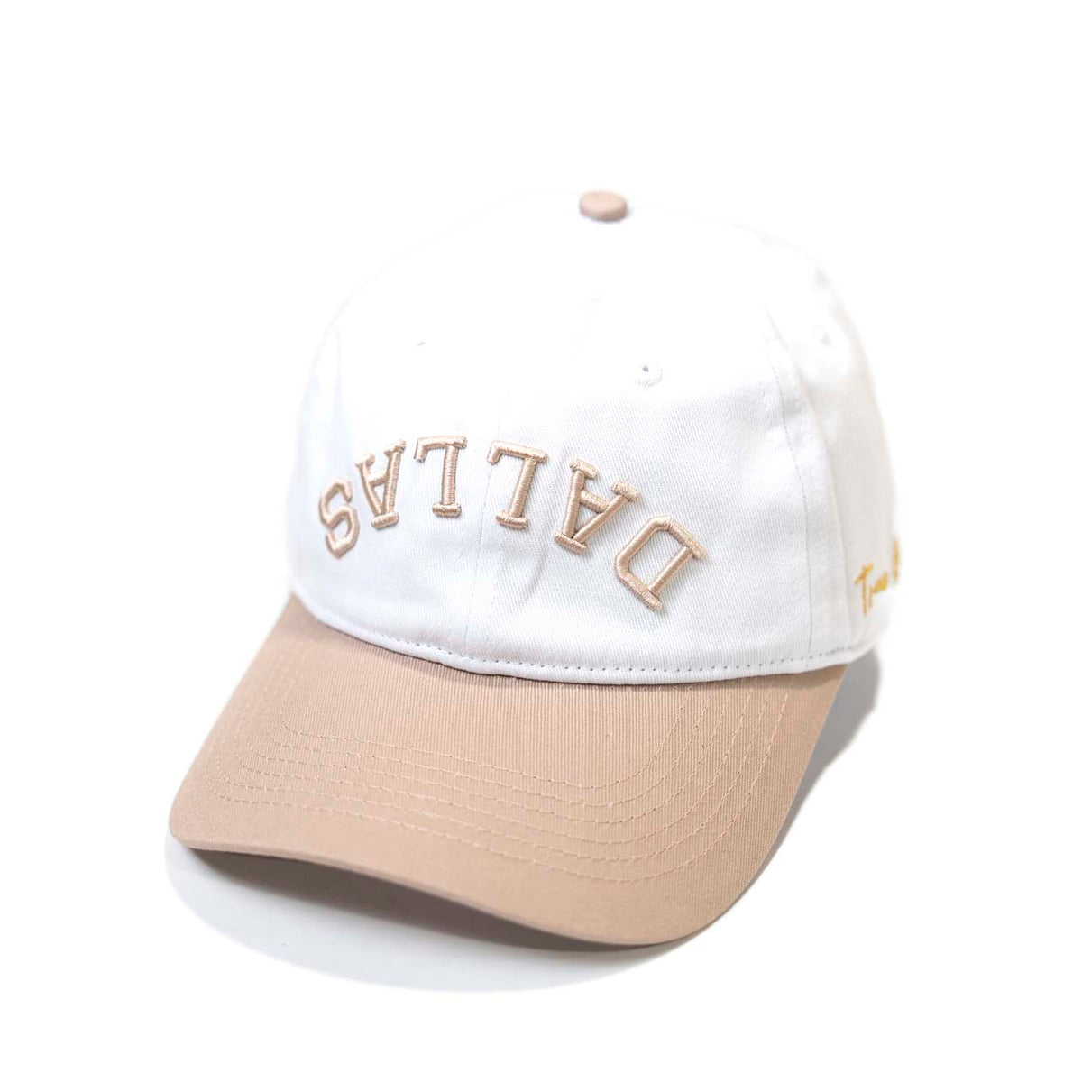 NEW ALLSAINTS neutral taupe embroidered leather strap baseball dad hat cap NWT Underground Logo Print Baseball Cap Washed black/Black  main image 4
