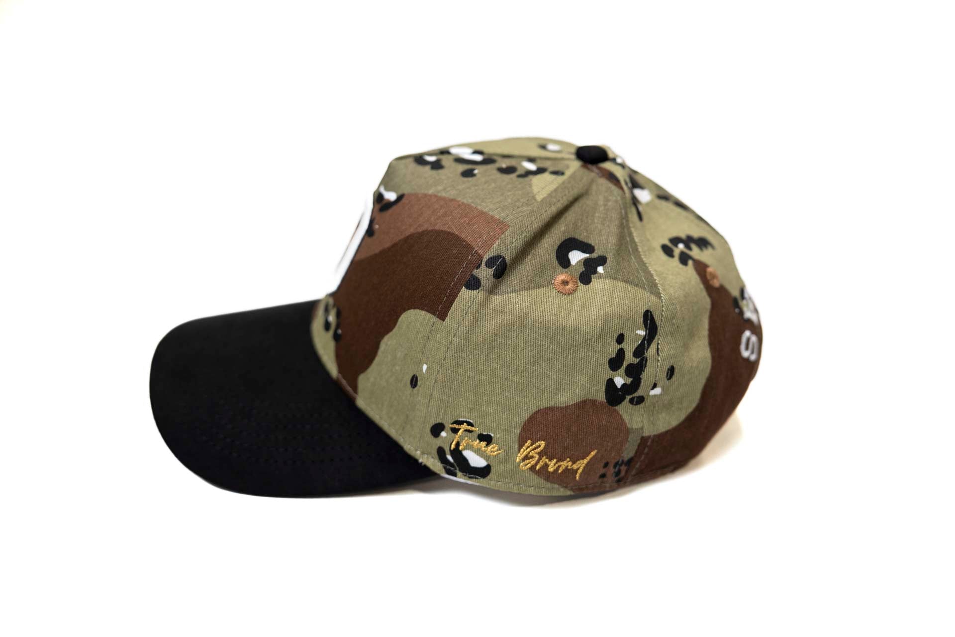 VINTAGE CAMO REVERSE "D" (V2) - BLACK / CAMO