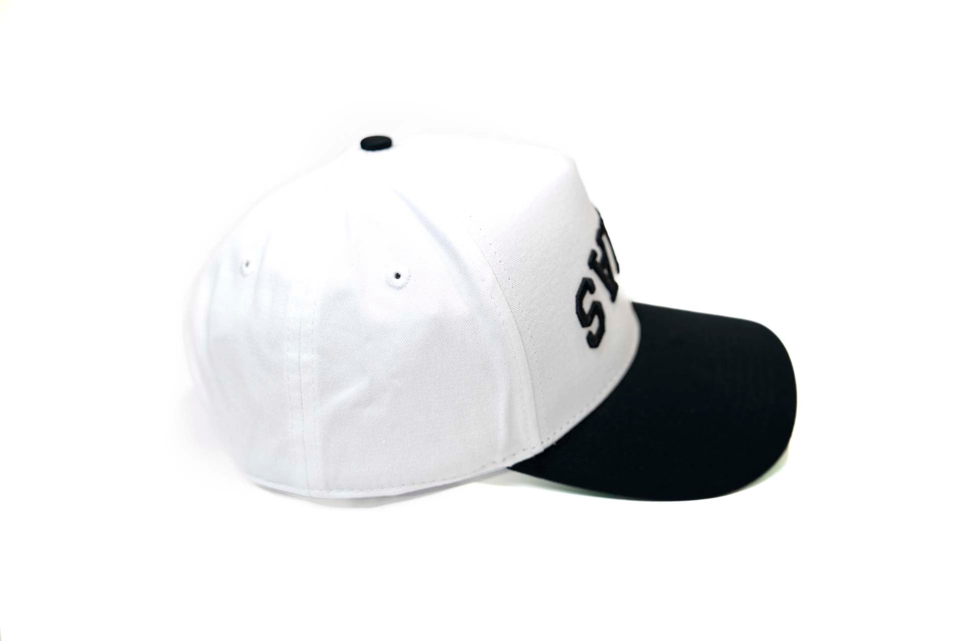 Upside Down Texas Snapback - BLACK / WHITE