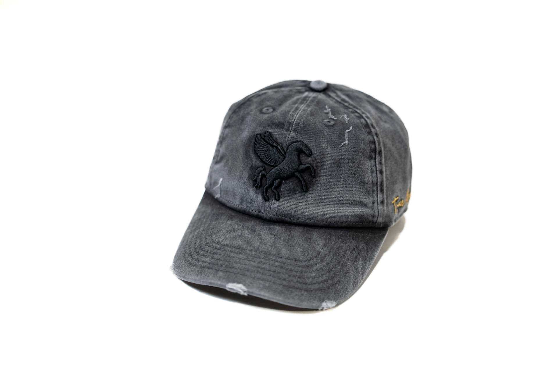 Pegasus Denim Dad Hat - BLACK HEATHER