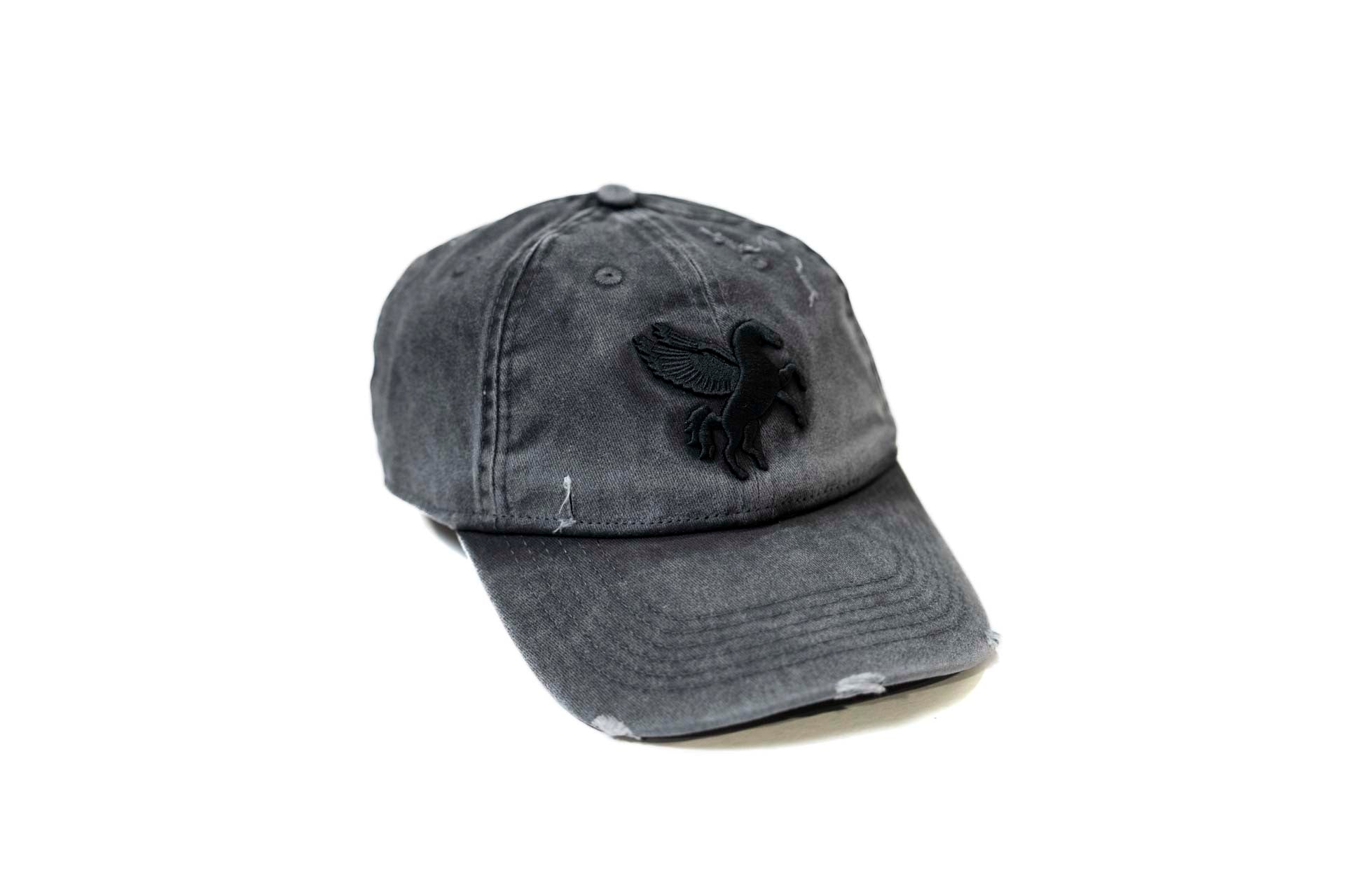 Pegasus Denim Dad Hat - BLACK HEATHER