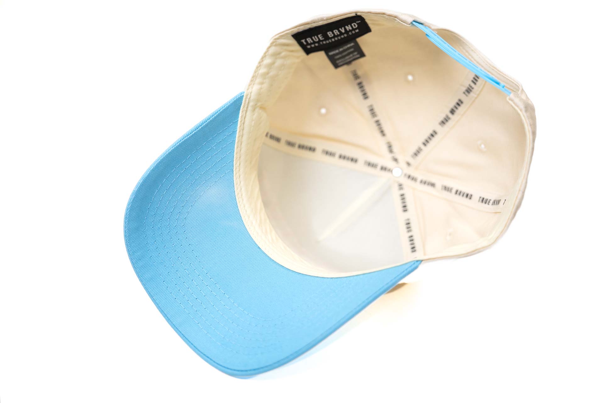 Upside Down Dallas Snapback - BABY BLUE / OFFWHITE (w/ Pink)