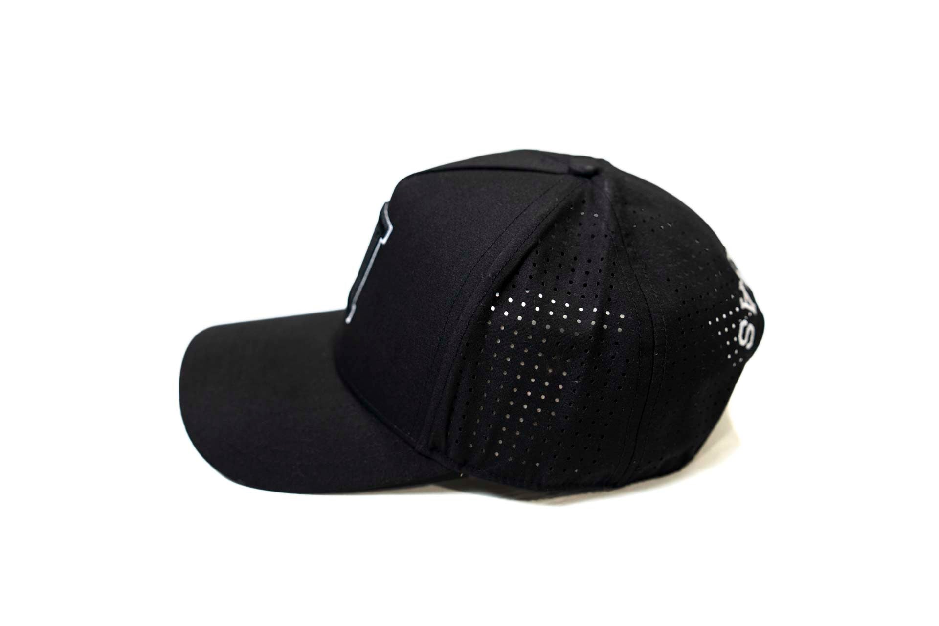 LC - V2 Lightweight - BLACK (Black w/ White Outline)