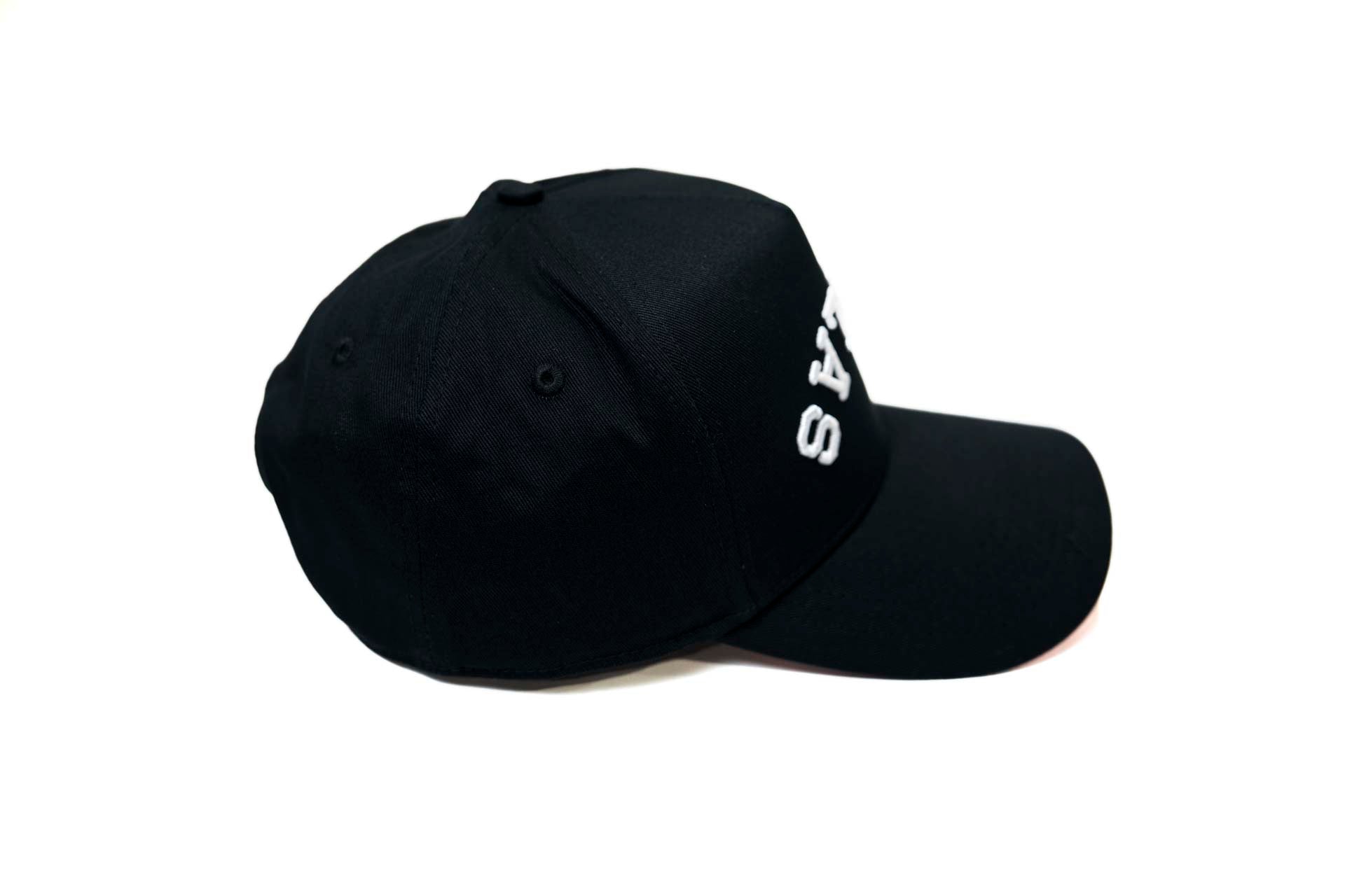 Upside Down Dallas Snapback - Classic Black (Pink Underbrim)