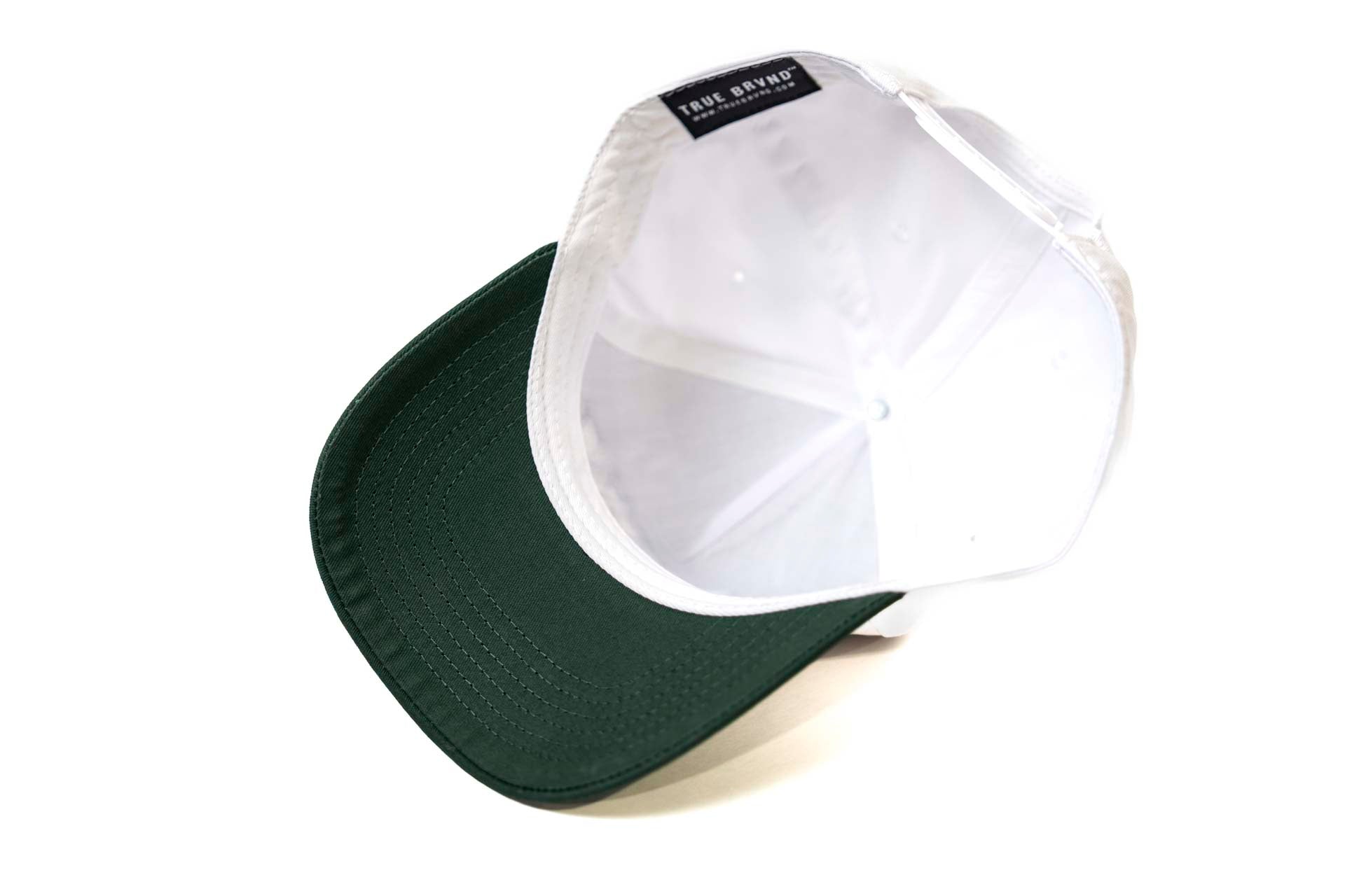 LC - Precurved Dallas snapback - FOREST GREEN / WHITE (White Strap)