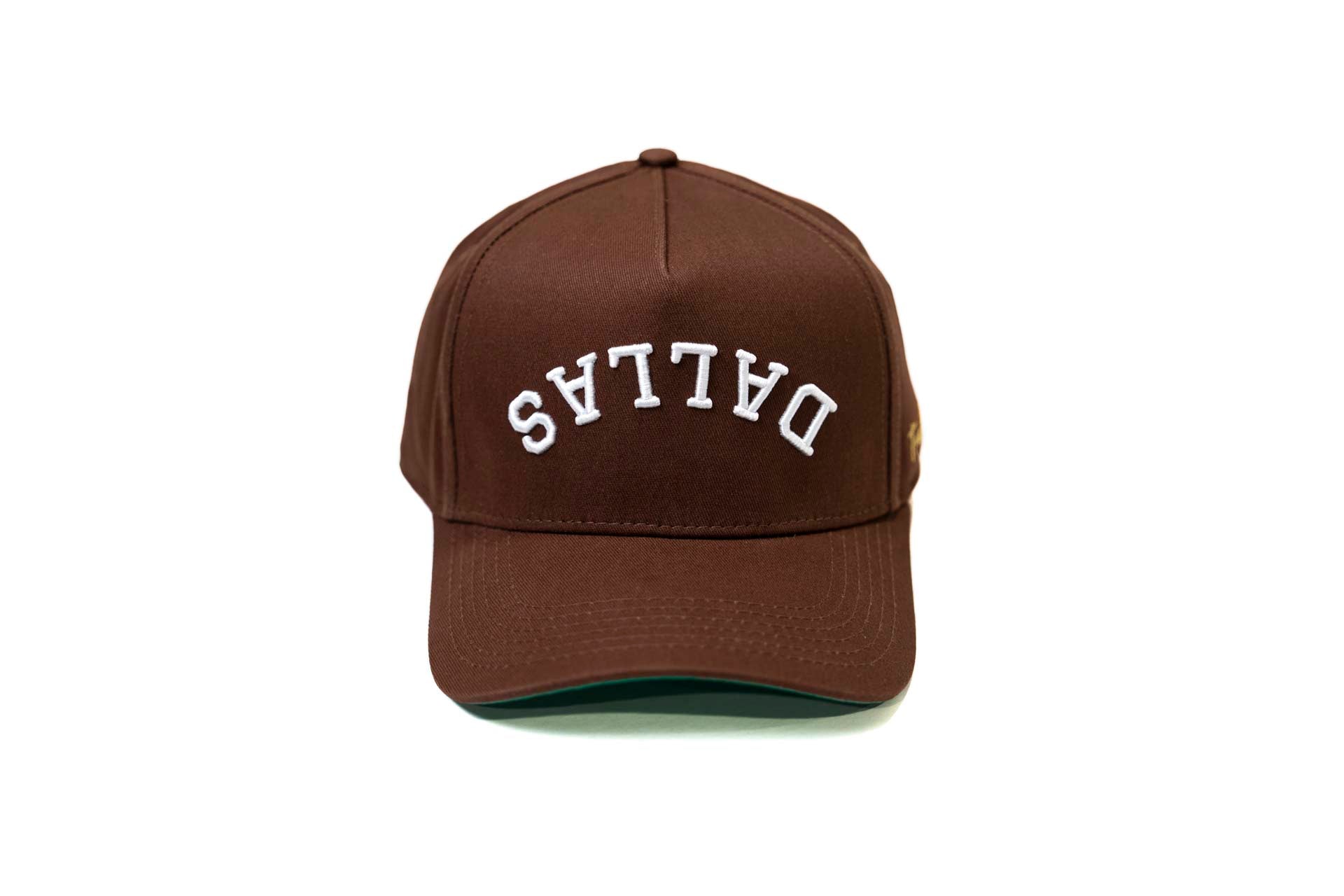 LC - Precurved Dallas snapback - Brown w/green