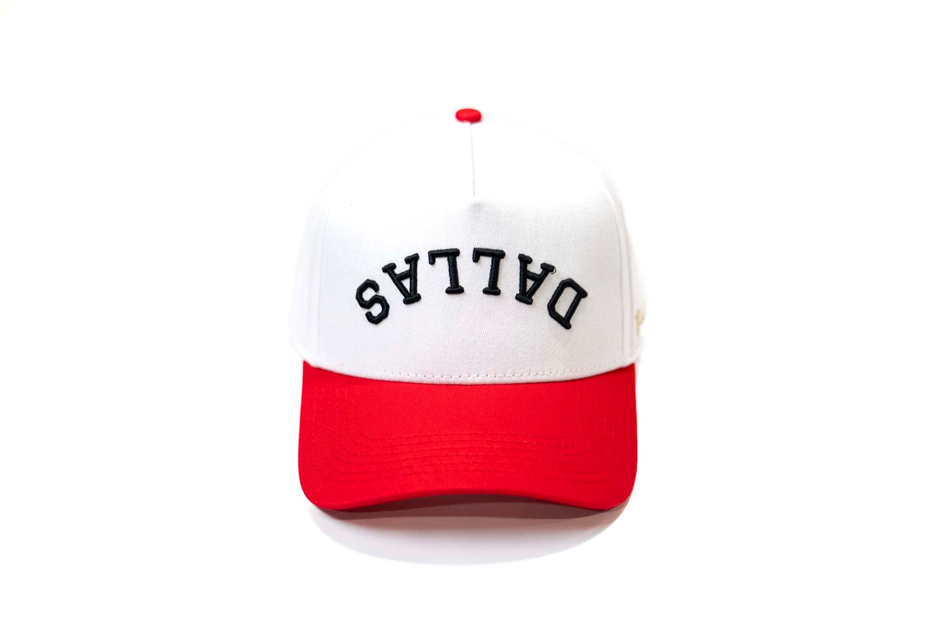 LC - Precurved Dallas snapback - RED / WHITE