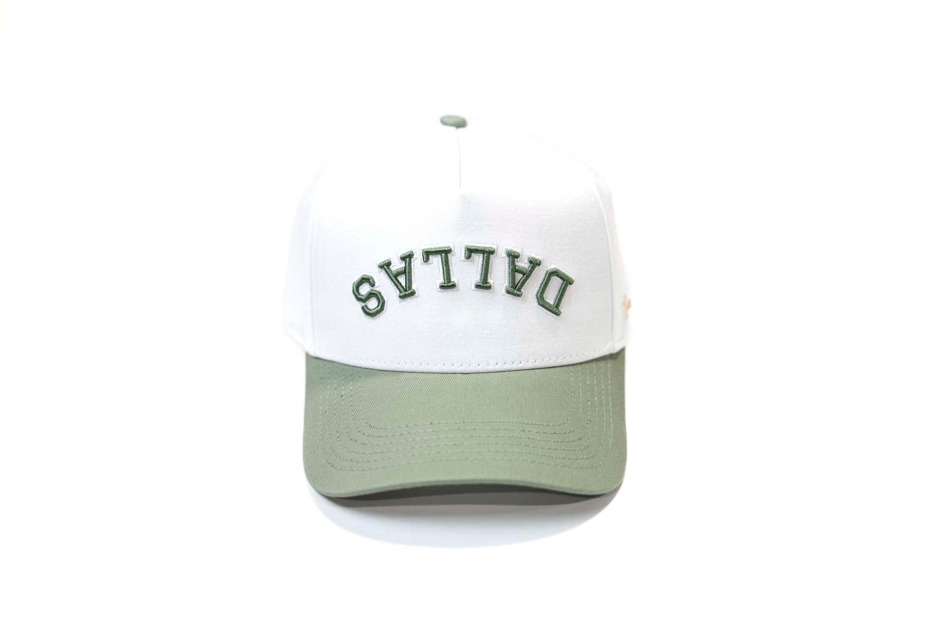 Precurved Dallas snapback - SAGE / WHITE