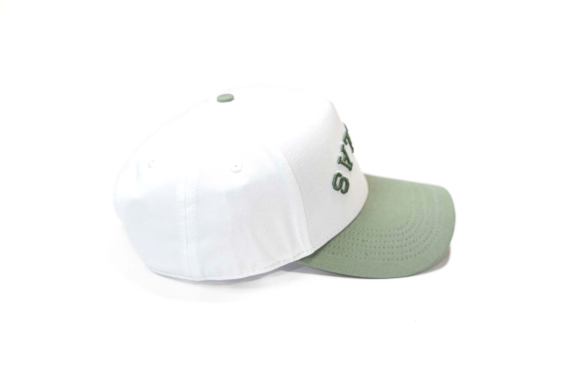 Precurved Dallas snapback - SAGE / WHITE