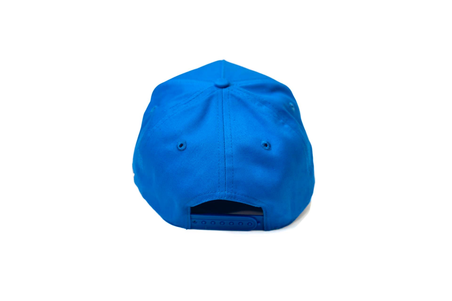 LC - Precurved Dallas snapback - TRUE BLUE (White w/ Red)