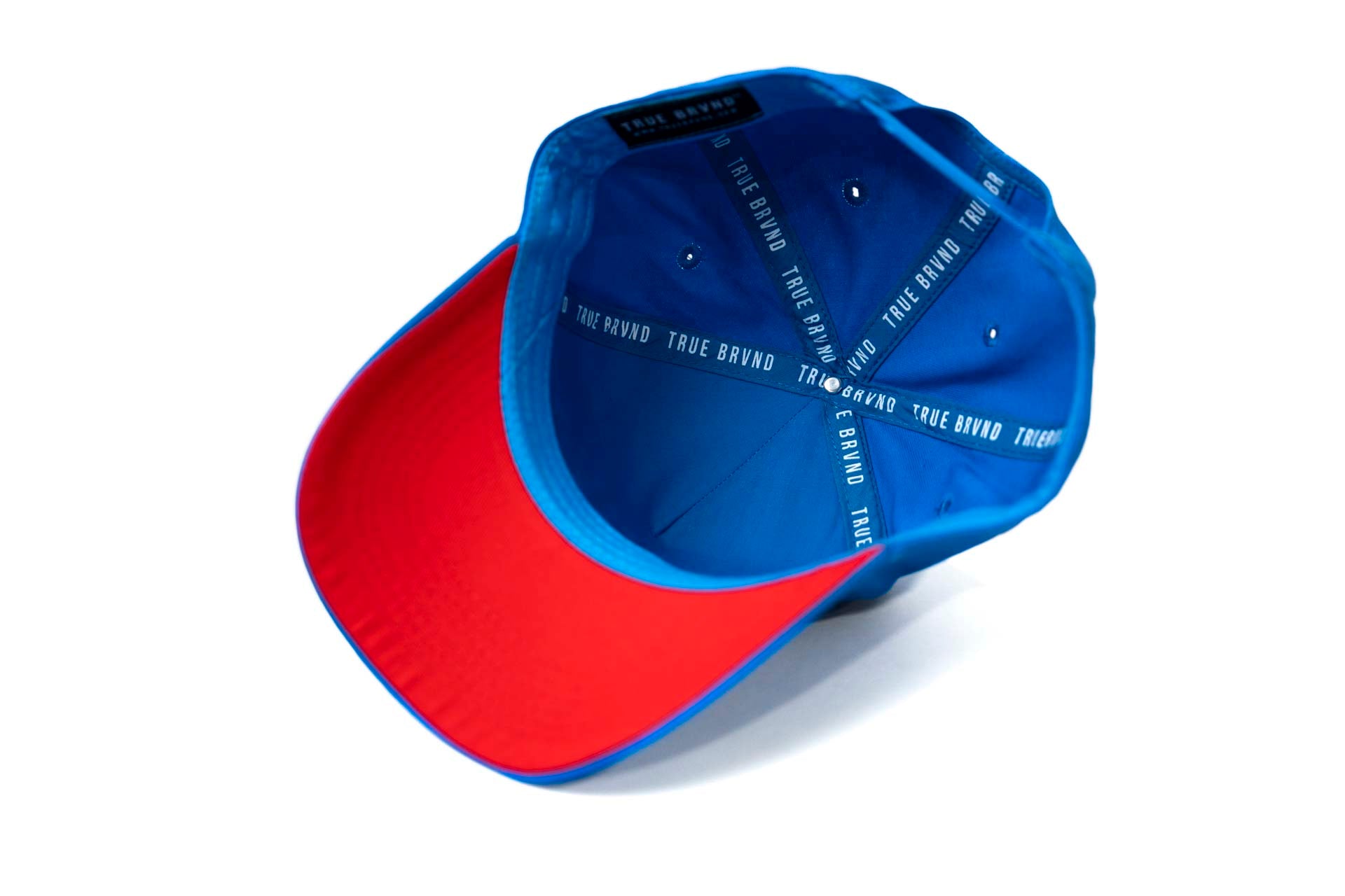 LC - Precurved Dallas snapback - TRUE BLUE (White w/ Red)