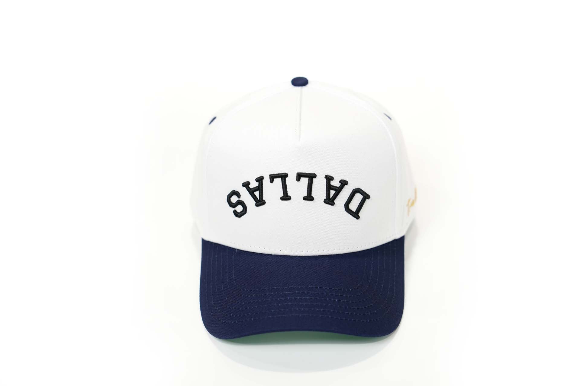 Precurved Dallas snapback - NAVY / WHITE
