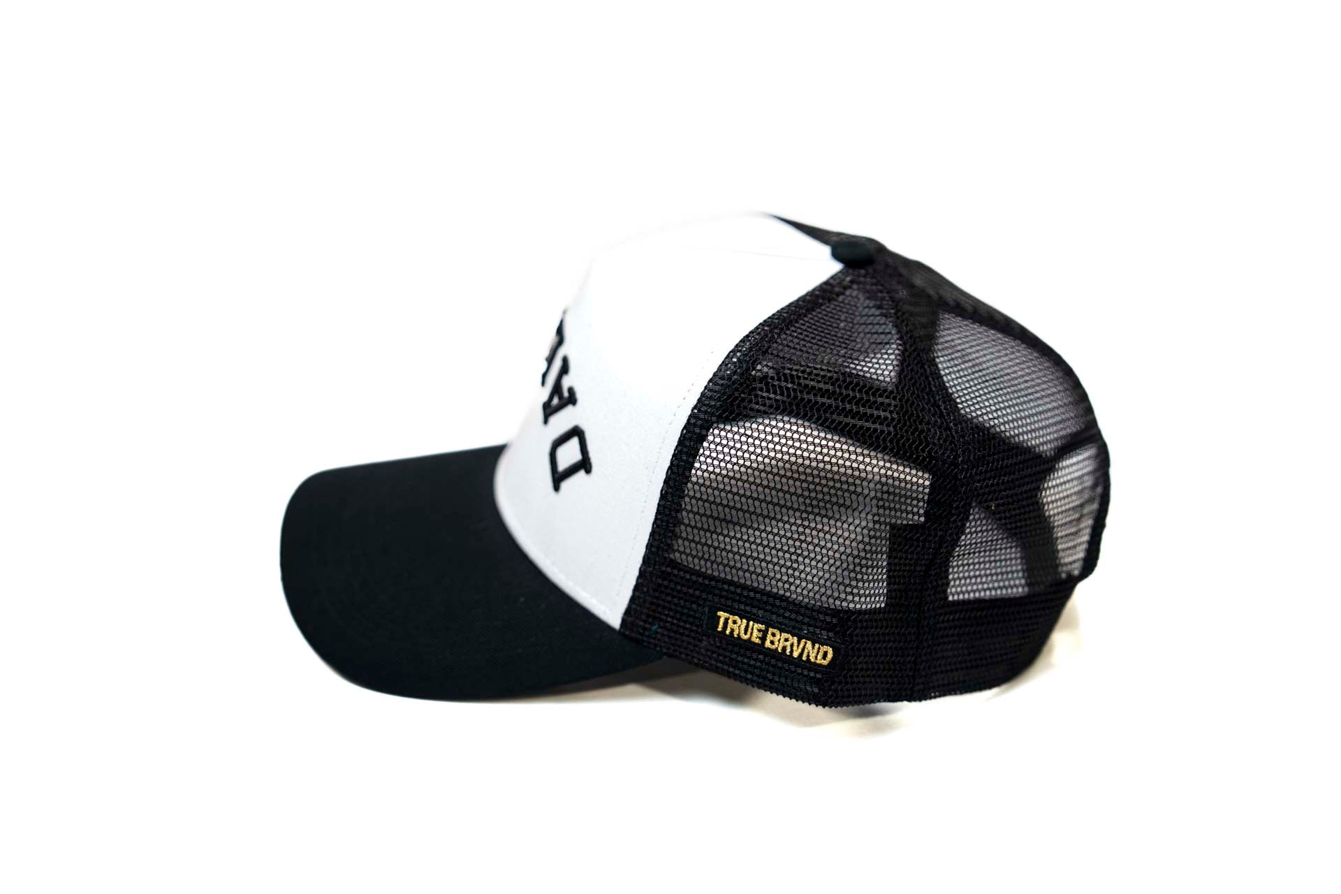 Trucker USD snapback - BLACK/WHITE
