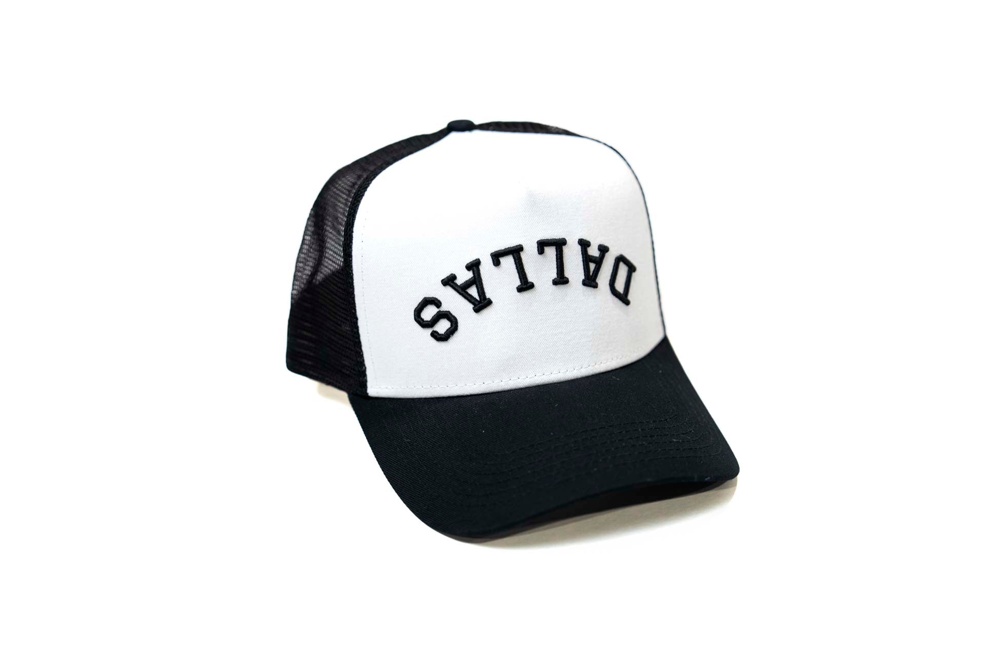 Trucker USD snapback - BLACK/WHITE